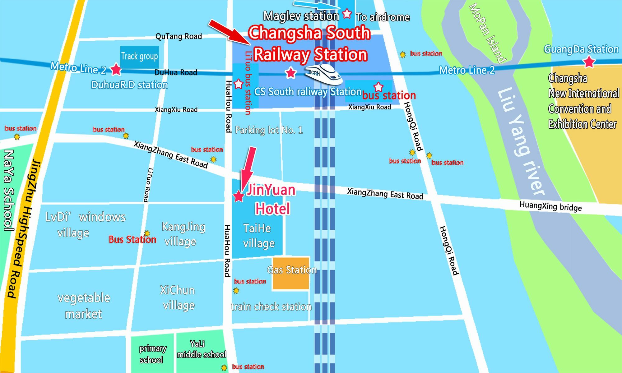 Jinyuan Hotel Changsha South Railway Station ภายนอก รูปภาพ